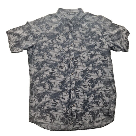 Travis Matthews Camp Shirt Men Extra Large Short Sleeve Hawaiian Print Button Up - Picture 1 of 10